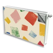 Dekoracje domu - magnes mata magnetyczna kaloryfer dekor kolorowe kwadraty - miniaturka - grafika 1