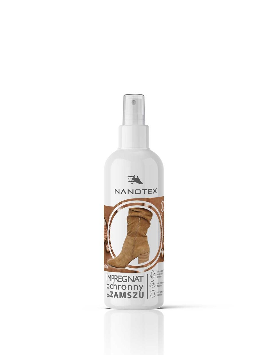 Hydrofobowy NANO impregnat do obuwia zamszowego 60ml rok ochrony bezbarwny