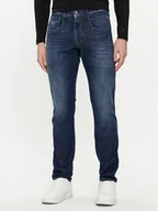 Spodnie męskie - Replay Jeansy M914J.000.785 Granatowy Slim Fit - miniaturka - grafika 1