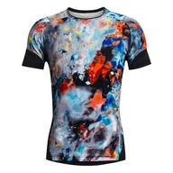 Koszulki sportowe męskie - Koszulka męska Under Armour Rush 2.0 Print SS Concrete XXL - miniaturka - grafika 1