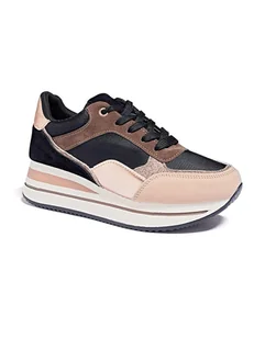 Sixth Sens Sneakersy w kolorze czarno-brązowym - Trampki damskie - miniaturka - grafika 1