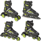 Rolki - Rolki Łyżwy 4w1 Raven Profession Black/Lime 38-42 - miniaturka - grafika 1