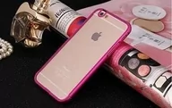 Etui i futerały do telefonów - Bumper Clear Iphone 6 Różowy - miniaturka - grafika 1