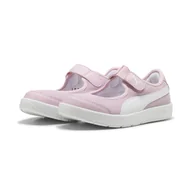 Odzież sportowa dziecięca - Dziecięce sneakersy Courtflex v3 Lina V PUMA Rose Mauve White Pink - miniaturka - grafika 1