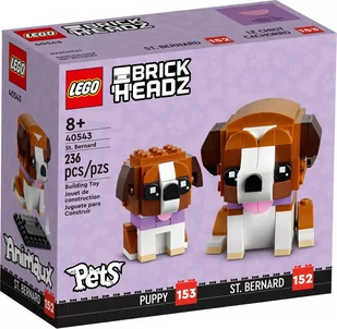 LEGO Brickheadz Pets Pies Bernardyn 40543 - Klocki - miniaturka - grafika 1
