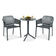 Meble ogrodowe - Zestaw Nardi NET/SPRITZ 2+1 Antracite - miniaturka - grafika 1