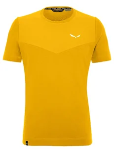 Salewa Koszulka funkcyjna "Lavaredo" w kolorze żółtym - Koszulki sportowe męskie - miniaturka - grafika 1