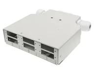 Kable - Przełącznica światłowodowa na szynę DIN 6xSC duplex z płytą czołową ALANTEC - ALANTEC - miniaturka - grafika 1