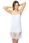 Bielizna nocna - Wyjątkowa halka damska Corsa z koronką : Kolor - Biały, Rozmiar - 36 - miniaturka - grafika 1
