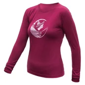 Koszulki sportowe damskie - Koszulka damska Sensor Merino Active Fox Rozmiar: S / Kolor: fioletowy - miniaturka - grafika 1