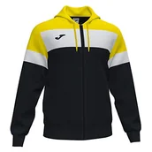 Kurtki męskie - Joma Crew IV Hoodie Jacket Black-Yellow - miniaturka - grafika 1