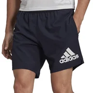 Spodnie sportowe męskie - Spodenki adidas Run It Short HB7474 - granatowe - Adidas - miniaturka - grafika 1