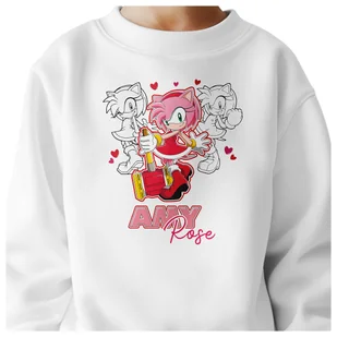 BLUZA DZIECIĘCA SONIC 110-116 DLA DZIEWCZYNKI CHŁOPCA - Bluzy dla dziewczynek BLUZA DZIECIĘCA SONIC 110-116 DLA DZIEWCZYNKI CHŁOPCA - Bluzy dla dziewczynek - miniaturka - grafika 1