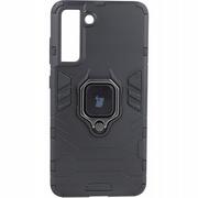Etui i futerały do telefonów - Bizon Etui Case Armor Ring Galaxy S21 FE czarne BCARGALS21FEBK - miniaturka - grafika 1