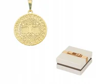 Naszyjniki - Złoto 585 Złota Zawieszka Drzewo Życia i Runami 14 karatów ZN28 - miniaturka - grafika 1