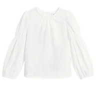 Bluzki dla dziewczynek - Cool Club, Bluzka dziewczęca z długim rękawem, biała - miniaturka - grafika 1