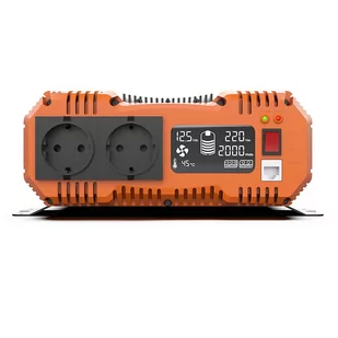 FCHAO 2500W Pure Sine Wave Inverter, DC 12V to AC 230V, 5000W Peak Power, LCD Display, Smart Protection Functions - Inwertery, falowniki - miniaturka - grafika 4