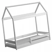 Łóżka dla dzieci i młodzieży - Białe dziecięce łóżko w kształcie domku Z7-Z20 - miniaturka - grafika 1