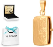 Zawieszki - Rodium Złota zawieszka 585 puzderko PREZENT GRAWER RD-23011 - miniaturka - grafika 1