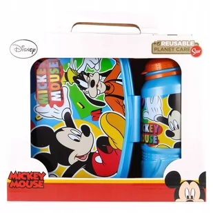 Mickey Zestaw Prezent Bidon+Śniadaniówka Lunch Box - Lunch boxy - miniaturka - grafika 1