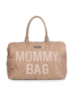 Torby i organizery dla mam - Childhome Torba Mommy Bag pikowana beżowa - miniaturka - grafika 1