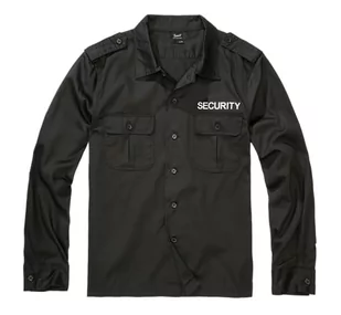 Brandit Męska koszula Security Us Short Klasyczna koszula, Czarny - długi rękaw, 3XL - Koszule męskie - miniaturka - grafika 1