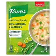 Zupy w płynie - Knorr Ulubone Smaki Zupa jarzynowa z makaronem 62 g - miniaturka - grafika 1