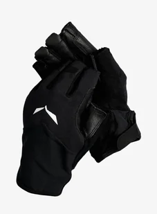 Rękawiczki via ferrata Salewa Via Ferrata Leather Gloves - black - Rękawiczki - miniaturka - grafika 1