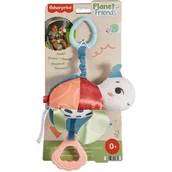 Grzechotki dla dzieci - Fisher-Price, Planet Friends, Zawieszka Żółwik, zabawka niemowlęca - miniaturka - grafika 1