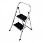 Drabiny - B2B Partner Schodki stalowe, 1x2 szczeble, 470 mm 399030 - miniaturka - grafika 1