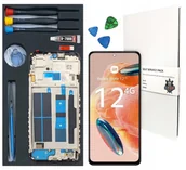 Części serwisowe do telefonów - WYŚWIETLACZ LCD DO XIAOMI REDMI NOTE 12 4G ORYGINAŁ RAMKA ZESTAW WYMIANA - miniaturka - grafika 1