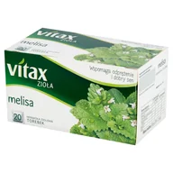 Herbata - Vitax HERBATA ZIOŁA MELISA 20 szt. - miniaturka - grafika 1