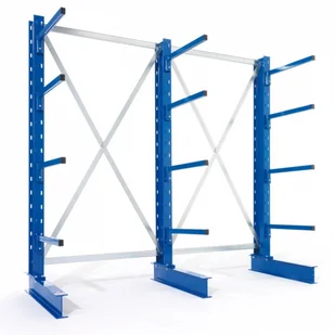 META Regał wspornikowy jednostronny, 430 kg, 2500x1330x730 mm, dodatkowy 75104 - Szafy i regały magazynowe - miniaturka - grafika 4