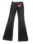 Spodnie damskie - Diesel 1969 D-Ebbey, spodnie jeansowe bootcut damskie, r. 26/34, czarne - miniaturka - grafika 1