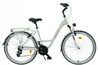 Rowery - Rower miejski 26' Kands Venus PRO 17" biały 2025 na komunię - miniaturka - grafika 1