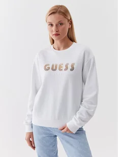 Guess Bluza W3YQ13 K8802 Biały Relaxed Fit - Bluzy damskie - miniaturka - grafika 1