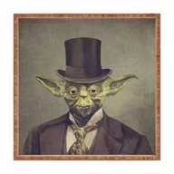 Tace i patery - Drewniana taca dekoracyjna Yoda, 40x40 cm - miniaturka - grafika 1