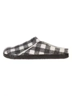 Kapcie damskie - Birkenstock Skórzane kapcie w kolorze biało-czarnym - miniaturka - grafika 1