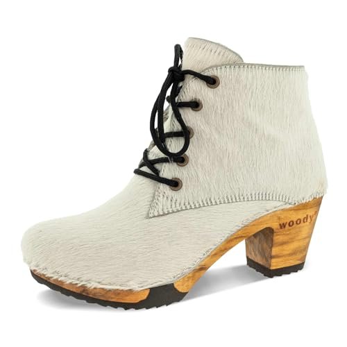 Woody Damskie botki Betty, białe futro, 38 EU, Białe futro, 38 EU