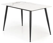 Stoły - Stół biały z blatem marmur 120x70 B1-E66 - miniaturka - grafika 1