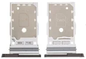 Części serwisowe do telefonów - Szufladka Tacka Karty Sim Do Samsung S21 Fe Grey G990 - miniaturka - grafika 1