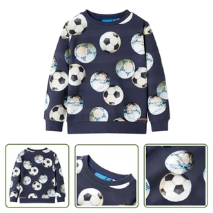 Bluza dziecięca - granatowa - 116 - Bluza Dla Dziecka - Bluzy dla dziewczynek - miniaturka - grafika 1