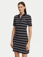 Sukienki - Gant Sukienka codzienna Striped Shield 4200571 Granatowy Slim Fit - miniaturka - grafika 1