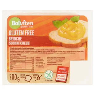 Balviten Chleb Słodki Brioche bezglutenowy 200g - - Chleb - miniaturka - grafika 1