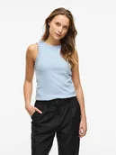 Koszulki i topy damskie - Vila Top w kolorze błękitnym - miniaturka - grafika 1