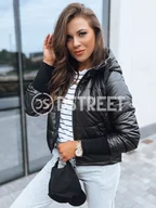 Kurtki damskie - Pikowana kurtka damska AURORA czarna Dstreet TY3721-XL - miniaturka - grafika 1