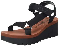 Moda i Uroda OUTLET - Fly London Damskie sandały Yefa726fly, Czarna cegła, 37 EU - miniaturka - grafika 1