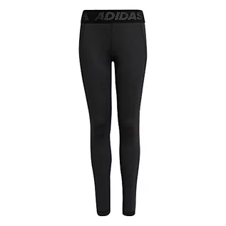 Legginsy - Adidas GV2042 G TECHFIT długie legginsy czarno-białe 1415 - grafika 1