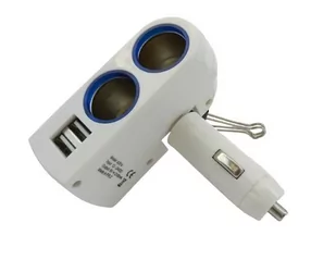 goRabbit Rozgałęźnik podwójny + USB x2 - Akcesoria motoryzacyjne - miniaturka - grafika 1