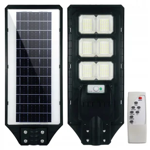 LAMPA SOLARNA ULICZNA 300W = 3000W LED Z CZUJNIKIEM RUCHU I ZMIERZCHU PILOT - Lampy ogrodowe - miniaturka - grafika 1